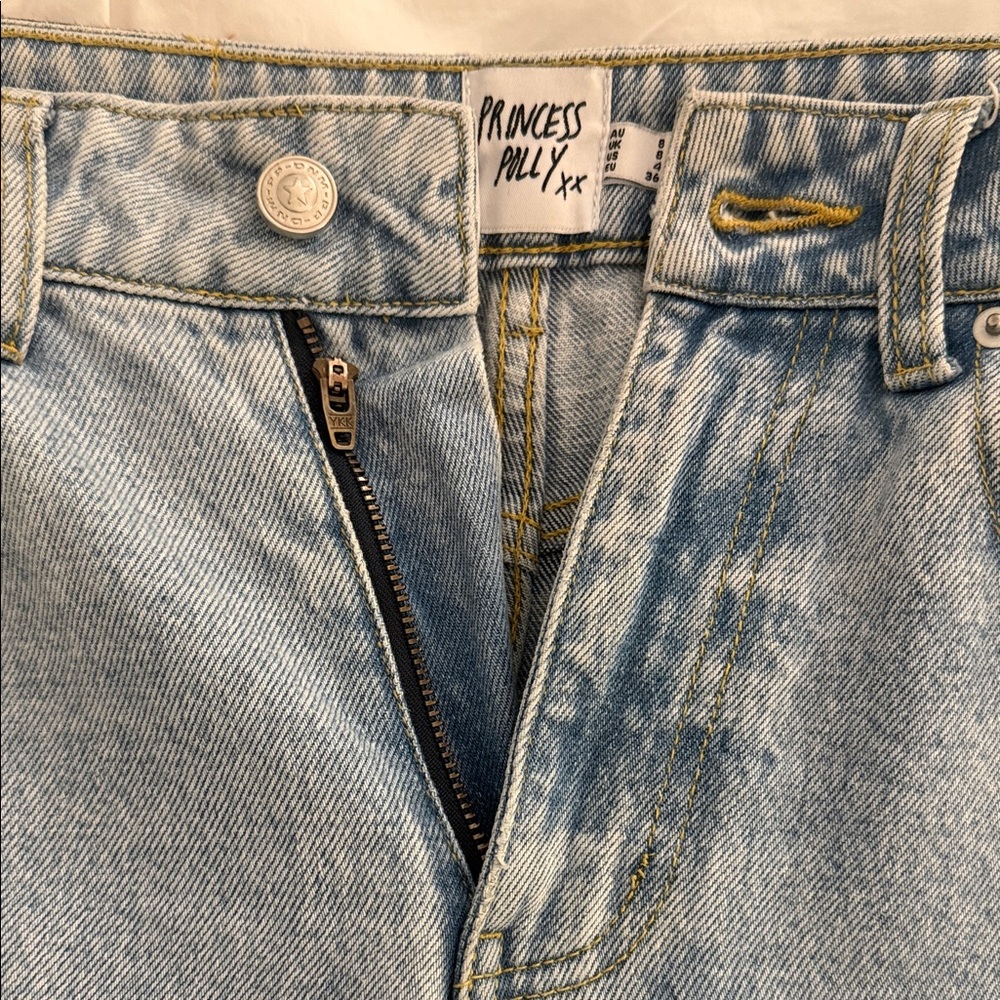 Holland High Rise Straight Leg Jeans Denim US 4